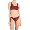 Emporio Armani Women's Tartan Christmas Cotton 2-Pack Brasilian Brief, Vichy