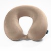 Brookstone Memory Foam Travel Neck Pillow for Vacations, Airplanes, Trains,