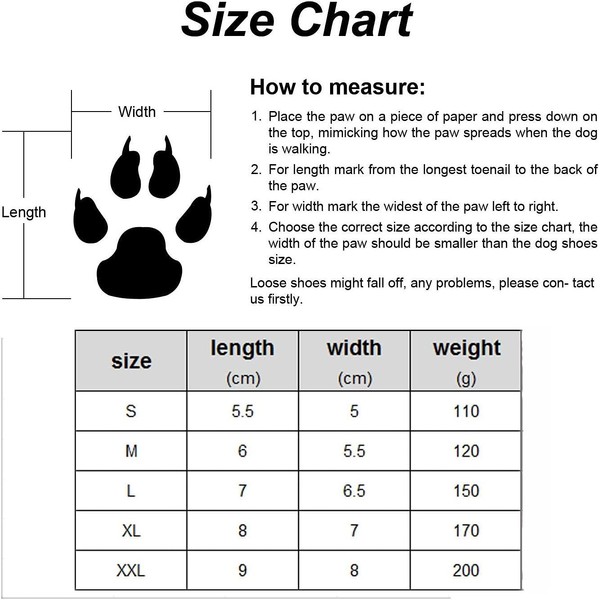 NeuWee Dog Shoes, Waterproof Dog Boots for Injured Paws, Set