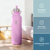 Lifefactory Stainless Steel Vacuum Insulated Sports Bottle with Straw Cap,