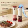 Automatic Rechargeable Salt and Pepper Grinder Set - 2 PCS