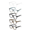 LJCZKA Blue Light Blocking Glasses for Women Men Retro Square