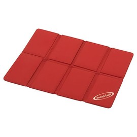 mont-bell Tatami Pad, Mini, Red (RD) Folding, 8-fold, Mat, Compact, 1.9 oz (55 g)
