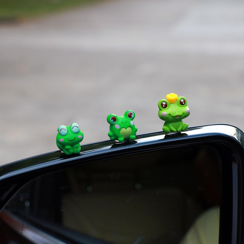 MaPctSy Car Dash Board Dedoc Cute Frogs Dashboard Decorations Interior