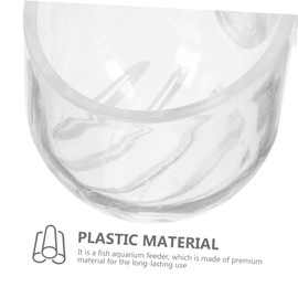 Levemolo 4pcs Red Worm Food Holders Durable Acrylic Aquarium Feeding Cups with Suction Cups for Fish and Shrimp Feeders Space Saving Design for Freshwater Saltwater Tanks