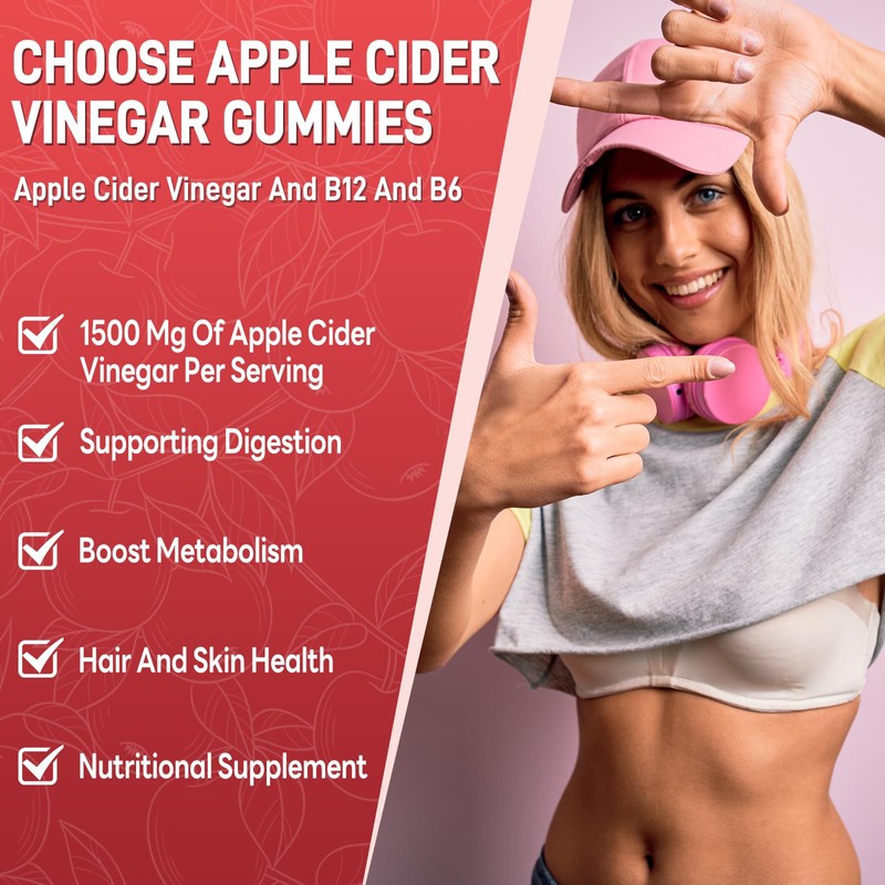 Keto Apple Cider Vinegar Gummies, Keto ACV Gummy Diet Supplement,
