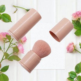 KIWATA Face Brush, Cosmetic Makeup Brush, Extendable, Portable, Convenient, Cheek Brush, Powder Brush, Foundation Brush, Makeup Brush, Makeup Brush