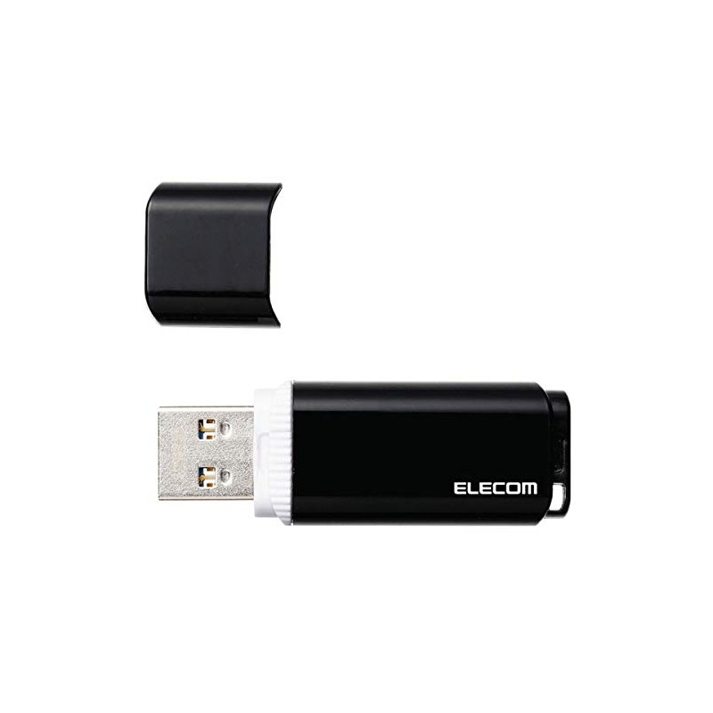 Elecom MF-BBU3064GWH USB Memory/USB 3.1 (Gen1) Supported/Security Function/64GB/Cap Type/White