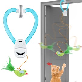 CATPICK Interactive Cat Toys for Indoor Cats Automatic Electric Flying Bird Feather Cat Toy - Best Kitten & Adult Cat Enrichment Toy Hanging Electric Kitty Toys for Bored Cats