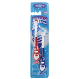 Beauty Formulas Active Oral Care Kids Penguin Quick Brush 2-Pieces, Assorted