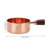 Sauce Pan Wooden Handle Rose Gold Stainless Steel Sauce Pot