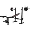 600LBS Multi-Function Weight Bench Set with Squat Rack for Full