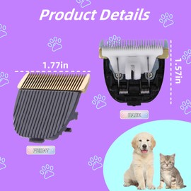 PetPhindU Dog Hair Clipper Blade Professional Pet Clippers Replacement Blades Cat Dog Accessory for Baorun P2/P3