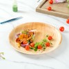 Restaurantware Indo 11.8 x 1 Inch Round Palm Plates 100