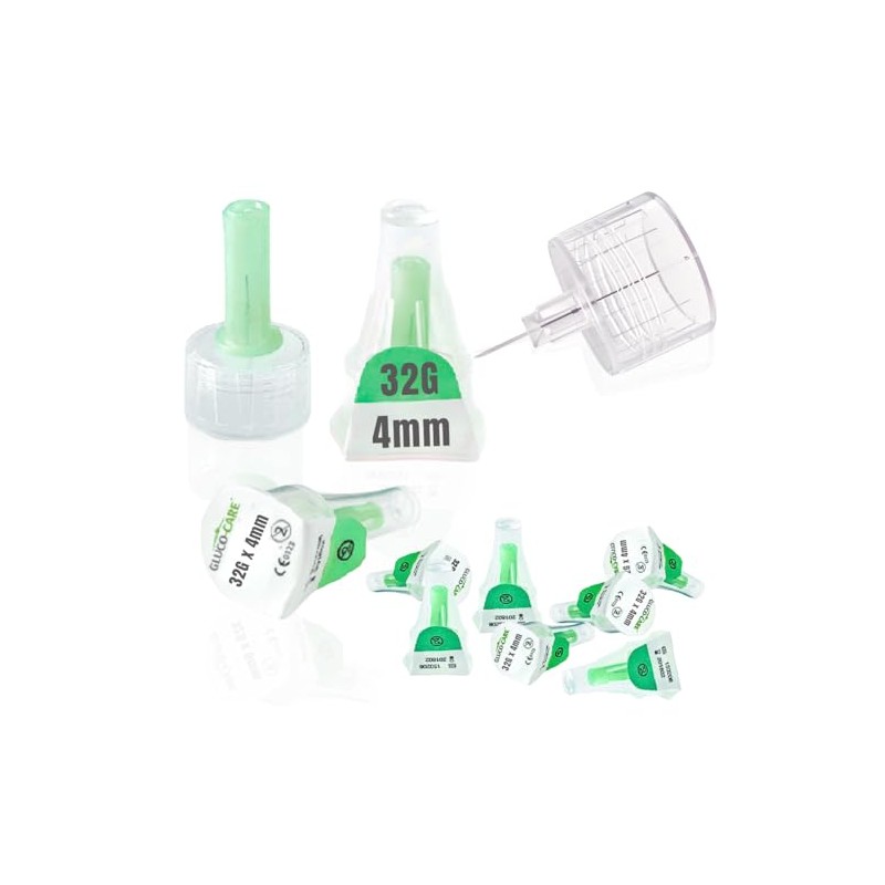 GLUCO-CARE Pen Tips 32G x 4mm (5/32’’) – Ultra-Thin Tip
