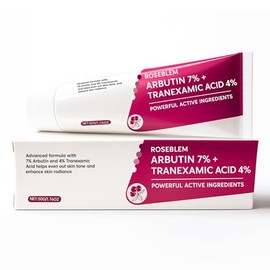 Arbutin 7% + ácido tranexámico 4% crema facial para manchas oscuras y tono de piel desigual - Hidratante, no irritante, segura para pieles sensibles, 