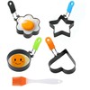 RXKFIGX 4 Pcs Stainless Steel Egg Rings Stainless Steel Egg