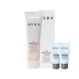 Hera 헤라 UV프로텍터 톤업 선크림 50ml+헤라 익스트림 레포츠 15mlx2개 Hera UV Protector Tone-Up Sun Cream 50ml + Hera Extreme Sports 15ml x 2