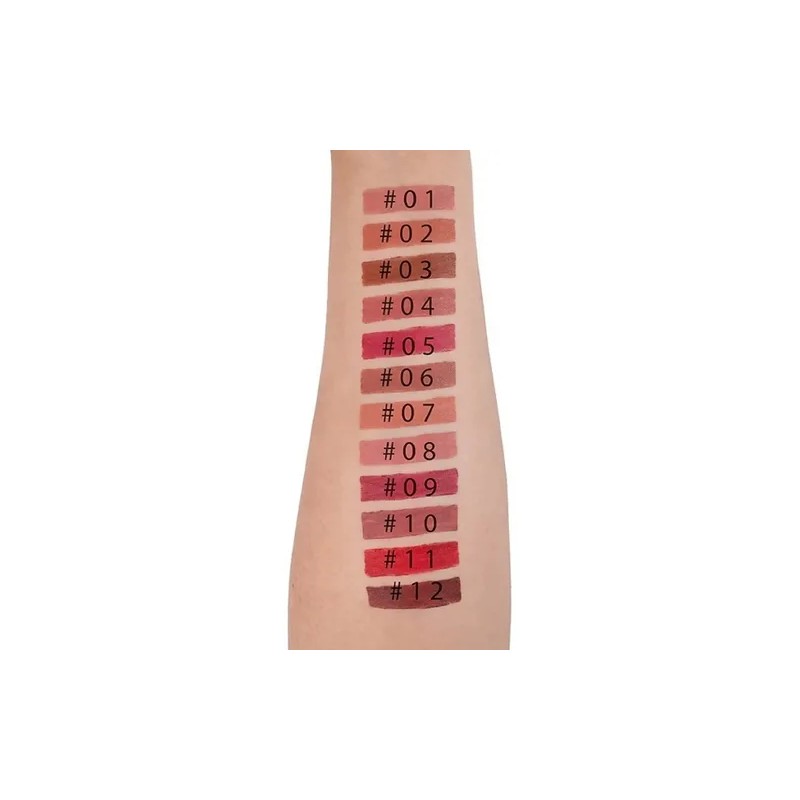Set 12 Delineadores De Labios Lápiz, Pigmentación Profunda