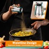 Salt and Pepper Shakers Set with Holder,4 oz Stainless Steel