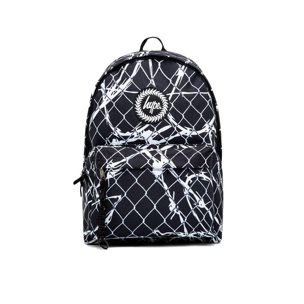 hype Unisex's Black Fence Crest Backpack, One Size
