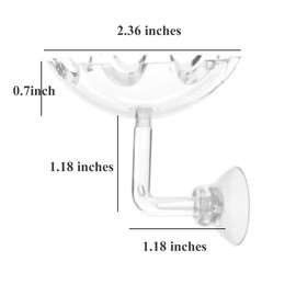 JZMYXA Shrimp Feeding Dish Shrimp Feed Dish, High Transparent Acrylic Material