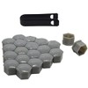 19 mm nut covers, pack of 20 wheel bolt caps
