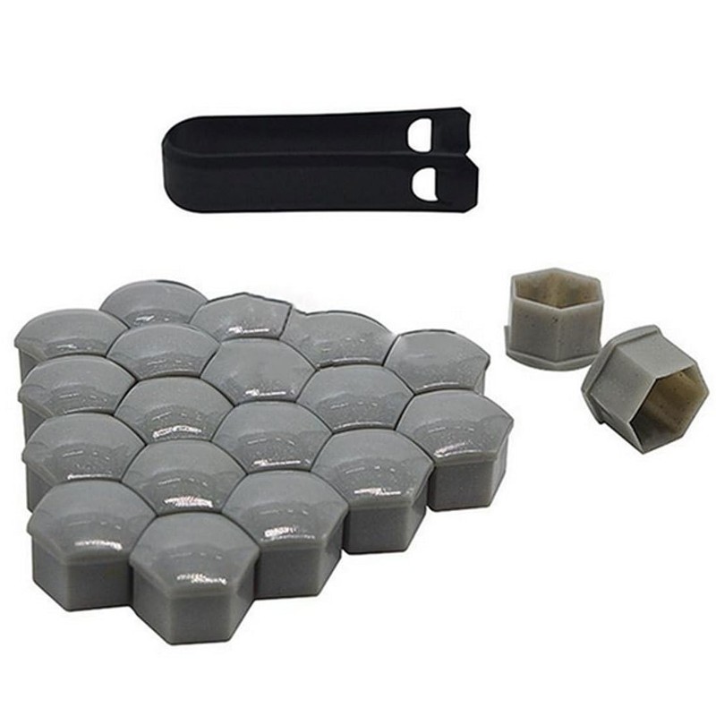19 mm nut covers, pack of 20 wheel bolt caps