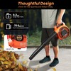 Cordless Handheld Leaf Blower, 26.5 cc 2-Stroke Gas Powered Leaf