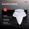 A-Premium 30PCS Nylon Trim Panel Retainer Clip Triple Head Compatible