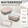 Mulaibdin 4 Pcs Travel Soap Holder, Portable Soap Case with
