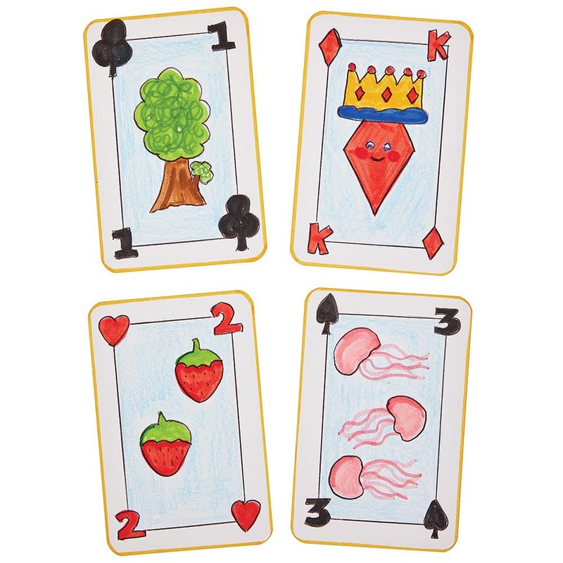 Baker Ross FN554 Carte da gioco bianche - Confezione da