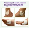 Wide U Shaped Felt Callus Horseshoe Metatarsal Pads Adhesive Foot