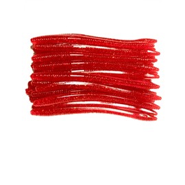 20 Pcs 6.25" Drop Shot Finesse Worms (Scented) Soft Plastic Worms, Bass Fishing Worms, Plastic Baits (Texas Red)