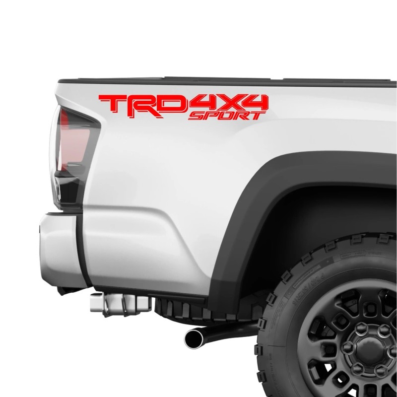 TRD 4x4 SPORT Decals for Tacoma Bed, 4x4 Racing Development