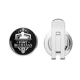 BKR Graphics I Stand for The Flag and Kneel for The Cross - UK Golf Hat Clip with Magnetic Ball Marker