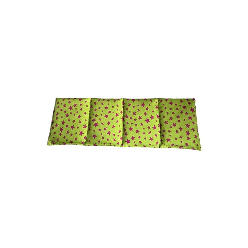 Organic Rye Grain Cushion 50 cm x 17 cm Yellow/Pink