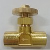 Flowbar Brass Double Female Needle Valve MVFW-02S 1/4