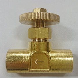 Flowbar Brass Double Female Needle Valve MVFW-02S 1/4