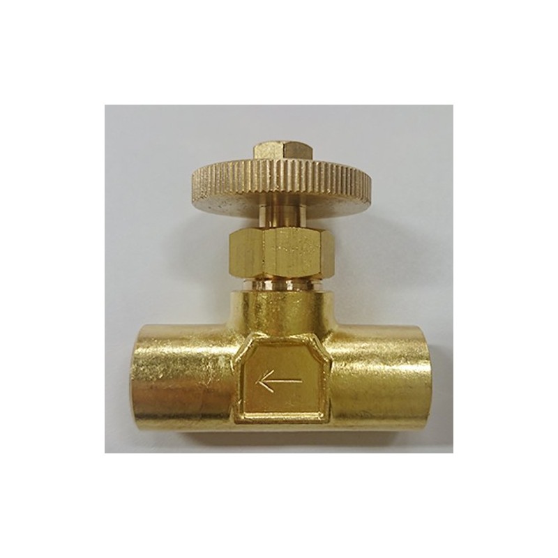 Flowbar Brass Double Female Needle Valve MVFW-02S 1/4