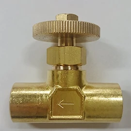 Flowbar Brass Double Female Needle Valve MVFW-02S 1/4