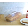 Youngever 2 Pack Plastic Bread Container, Reusable Bread Storage Containers,