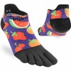 Injinji Women's Spectrum Run Lightweight No-show Sweet Socks, multicoloured