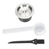 Stainless Steel Coffee Capsule Eco Friendly with Spoon Brush Reusable
