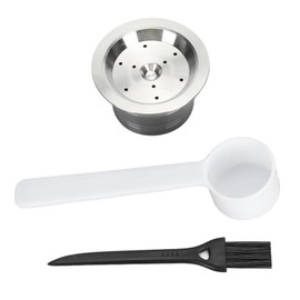 Stainless Steel Coffee Capsule Eco Friendly with Spoon Brush Reusable Coffee Pods for K Fee Coffee Machine