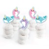 Narwhal Girl - Dessert Cupcake Toppers - Under The Sea
