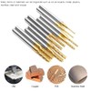 10 Pieces Titanium Coated End Mill Carbide CNC Cutter Tools