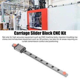 MGN9C Linear Guide Rail, Miniature Linear Rail Slide Guide for Miniaturised Devices, Heavy Duty Bearing Steel with Self-Aligning Function (200mm)