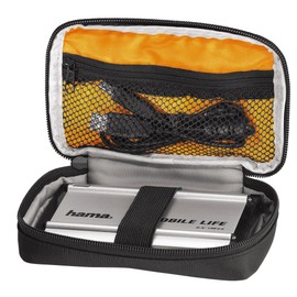 Hama | Black Bird | HDD Case, 2.5" | Travel Case for 2.5 inch Hard Drives and SSD, Integrated Cable Compartment, Inner Dimensions: 9 x 15 x 3 cm | Black