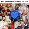 HooJtny I Love You Heart Bedside Lamp 3D Illusion Night